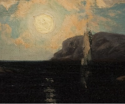 Paisaje a la luz de la&nbsp;luna