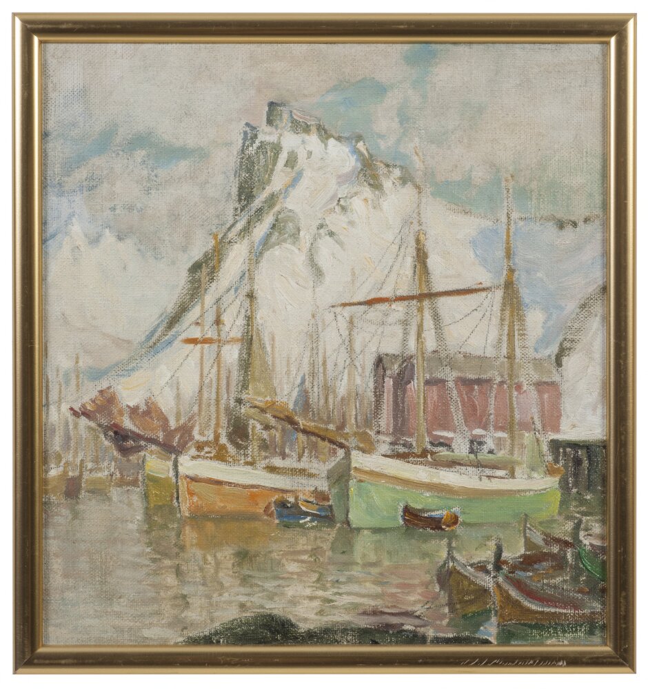 En el puerto, Svolvaer. Estudio de&nbsp;Lofoten