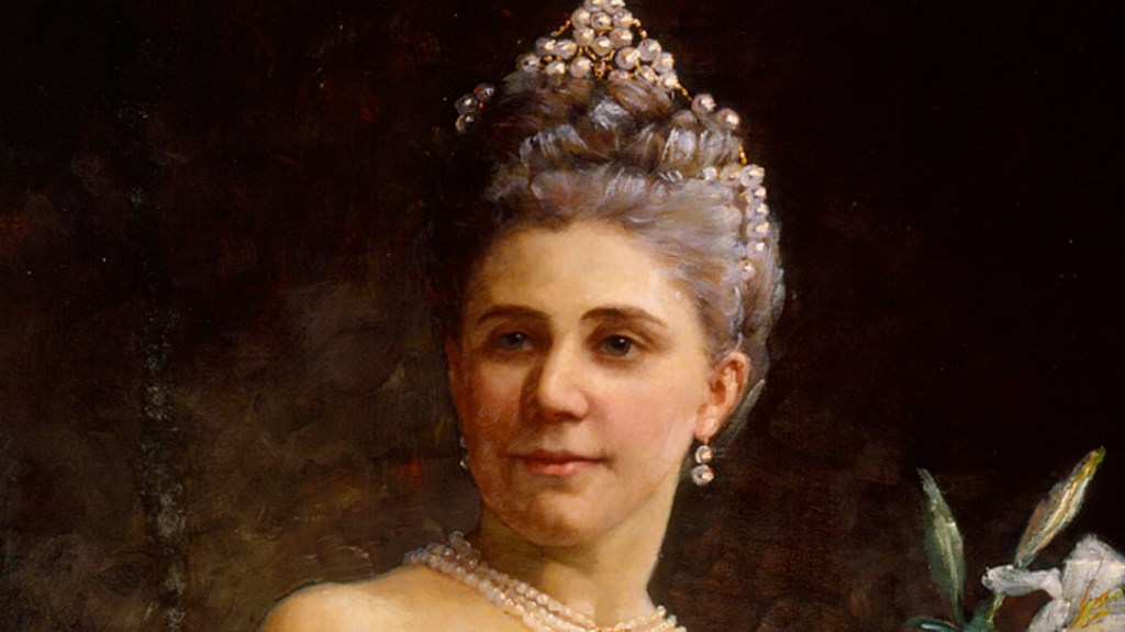 Retrato de la cantante de ópera Ida Bassilier-Magelsen en el papel de Philine en la ópera&nbsp;Mignon