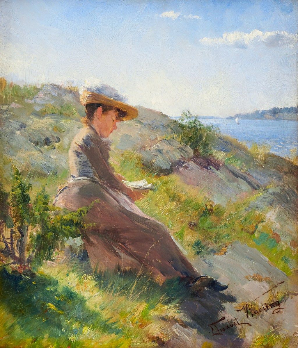 Mujer leyendo en el&nbsp;archipiélago